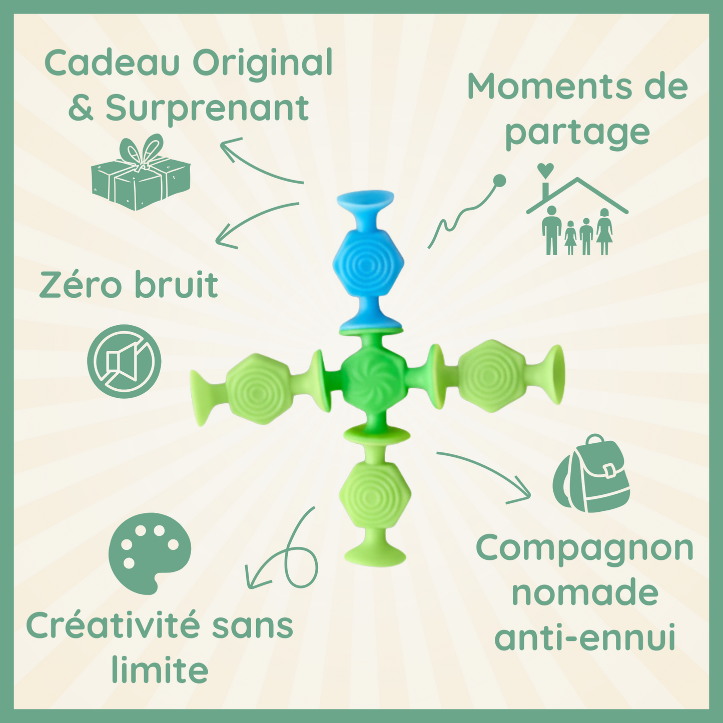 Le Pop 3-en-1 🎯✨🌈 Détente, Imagination & Motricité