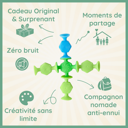 Le Pop 3-en-1 🎯✨🌈 Détente, Imagination & Motricité